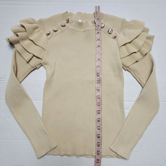 Ruffle Button Sweater - Picture 13 of 14